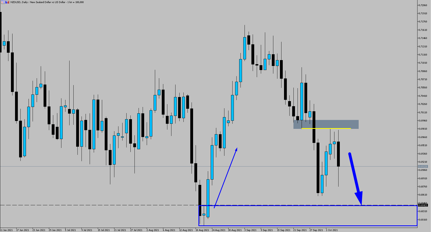 forex chart of the day nzdusd 